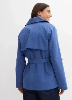 bonprix Jacken & Mäntel|kurzer Trenchcoat hellindigo