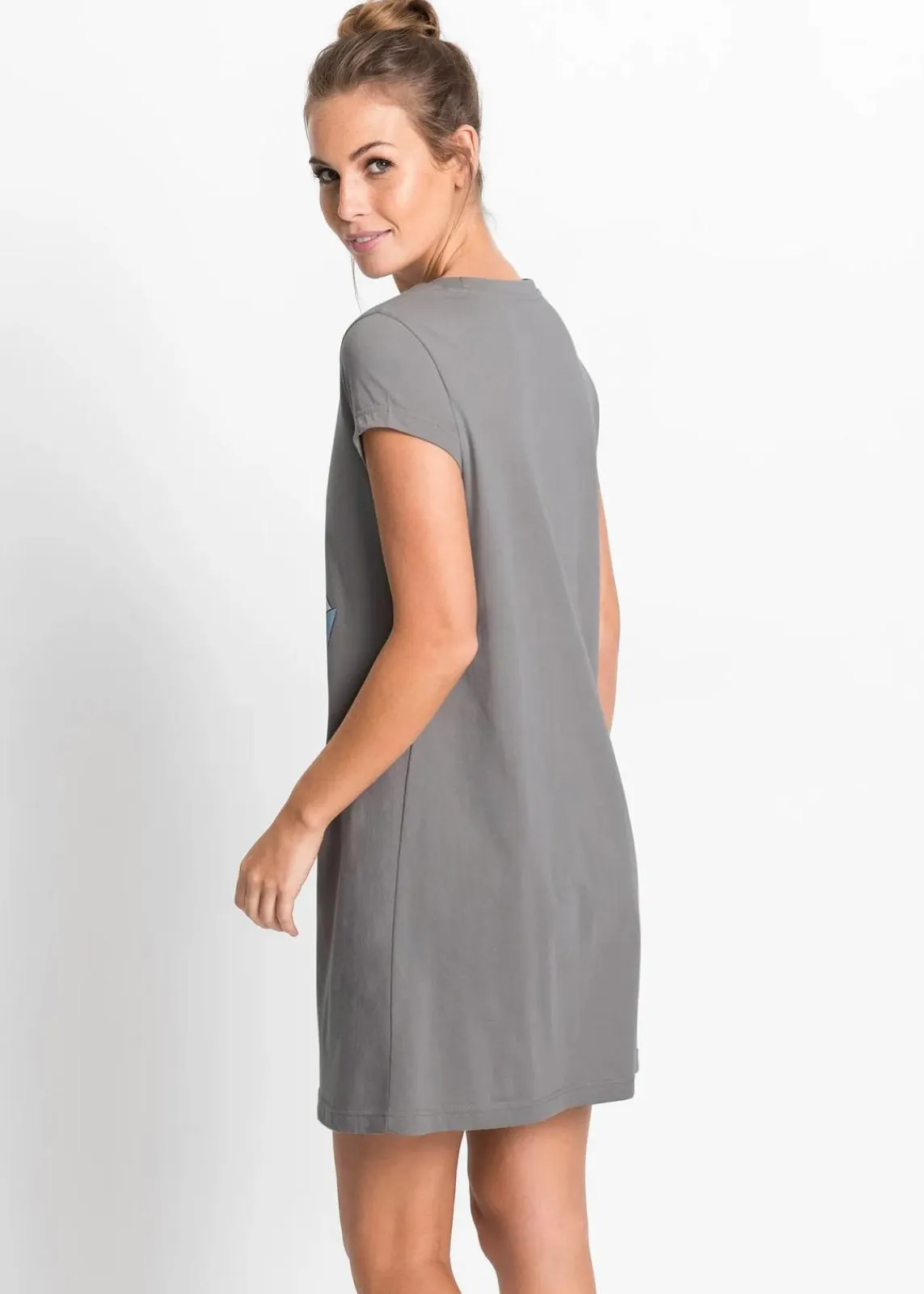 Kurzes Nachthemd aus reiner Bio-Baumwolle|bonprix New