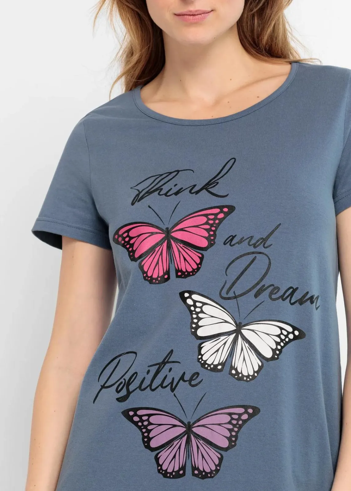 Kurzes Nachthemd aus reiner Bio-Baumwolle|bonprix New