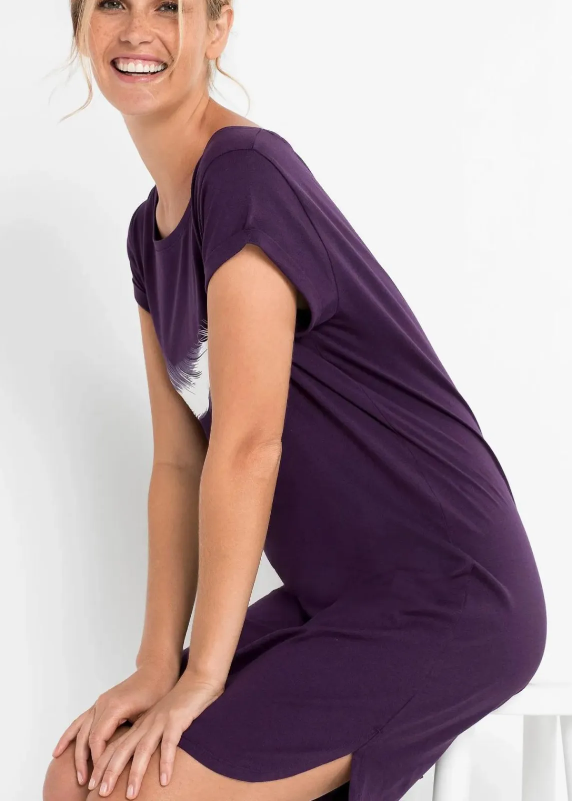 Kurzes Nachthemd aus reiner Bio-Baumwolle|bonprix Discount