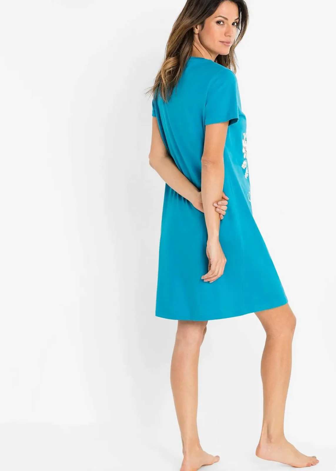 Kurzes Nachthemd aus reiner Baumwolle (2er Pack)|bonprix Clearance