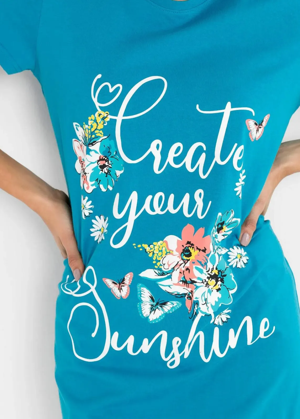 Kurzes Nachthemd aus reiner Baumwolle (2er Pack)|bonprix Clearance