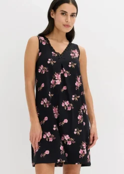 Kurzes Nachthemd aus softem Viskose-Mix|bonprix Hot