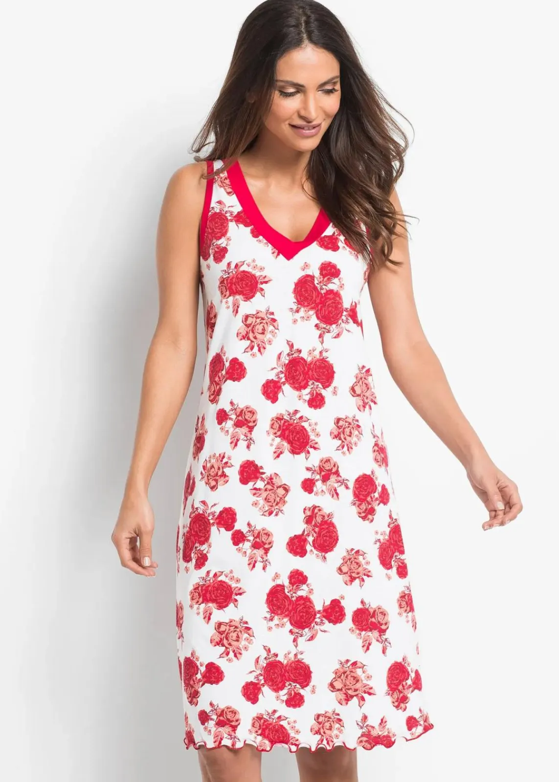 Kurzes Nachthemd aus softem Viskose-Mix|bonprix New