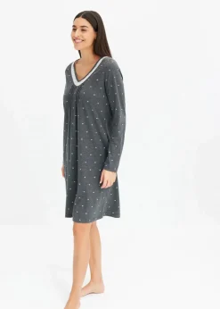 Kurzes Nachthemd mit langen Ärmeln|bonprix Clearance
