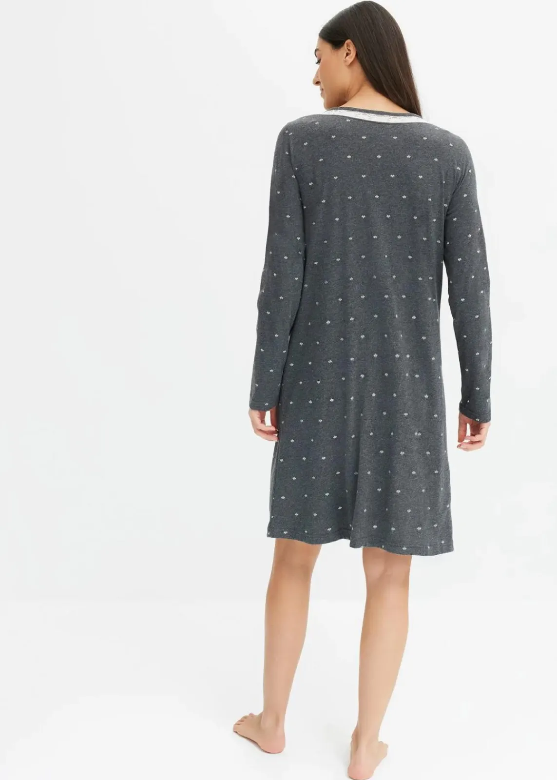 Kurzes Nachthemd mit langen Ärmeln|bonprix Clearance