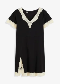 Kurzes Nachthemd mit zarter Spitze|bonprix New