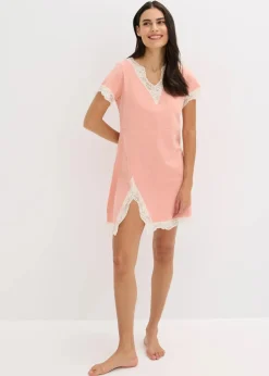 Kurzes Nachthemd mit zarter Spitze|bonprix Clearance