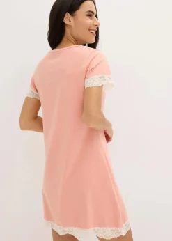 Kurzes Nachthemd mit zarter Spitze|bonprix Clearance