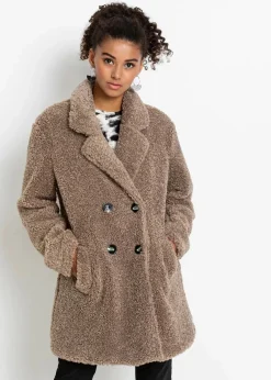 bonprix Jacken & Mäntel|Bekleidung·Hosen|Kurzmantel taupe