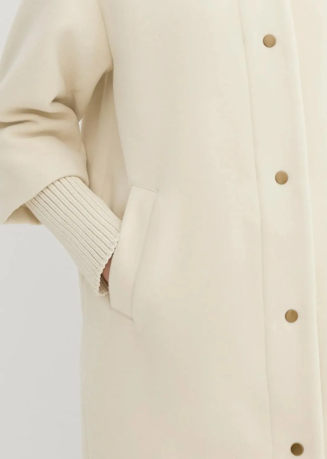 bonprix Jacken & Mäntel|Bekleidung·Hosen|Kurzmantel in Wolloptik natur