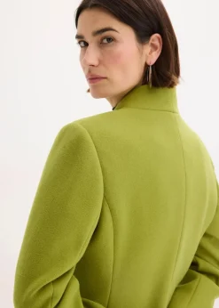 bonprix Jacken & Mäntel|Bekleidung·Hosen|Kurzmantel in Wolloptik moos