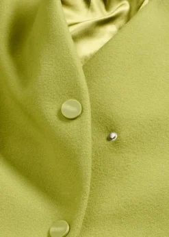 bonprix Jacken & Mäntel|Bekleidung·Hosen|Kurzmantel in Wolloptik moos