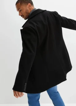 bonprix Große Größen|Jacken & Mäntel|Kurzmantel mit Woll-Anteil schwarz