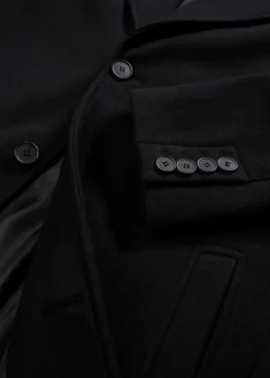 bonprix Große Größen|Jacken & Mäntel|Kurzmantel mit Woll-Anteil schwarz