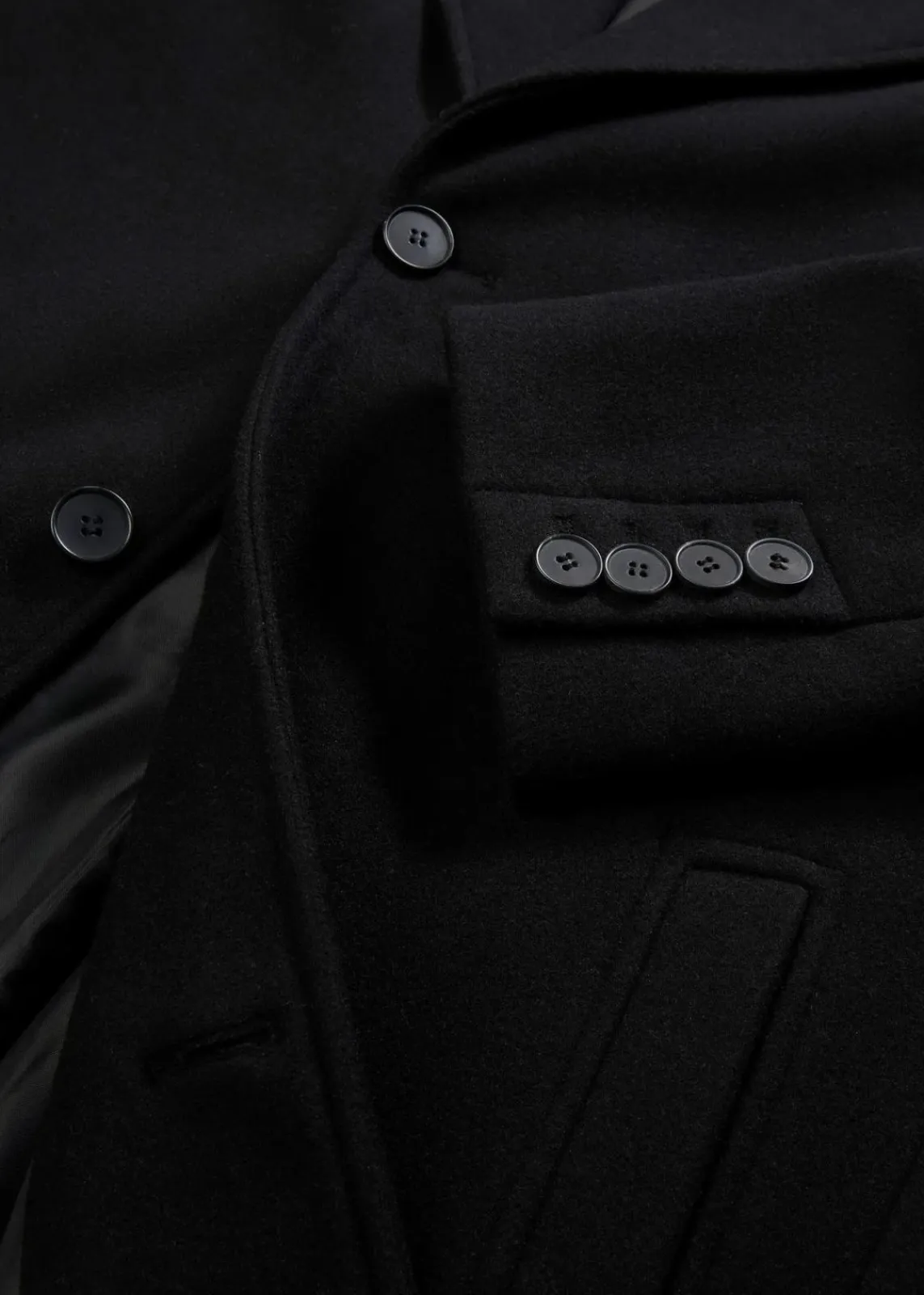 bonprix Große Größen|Jacken & Mäntel|Kurzmantel mit Woll-Anteil schwarz