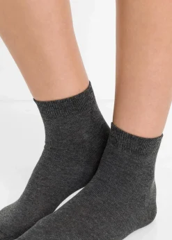 bonprix Socken & Strumpfhosen|Basics|Kurzsocken mit Bio-Baumwolle (10er Pack) grautöne