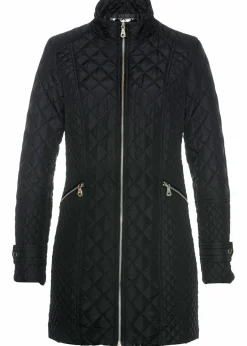 bonprix Bekleidung·Hosen|Jacken & Mäntel|Kurz-Steppmantel schwarz