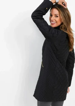 bonprix Bekleidung·Hosen|Jacken & Mäntel|Kurz-Steppmantel schwarz