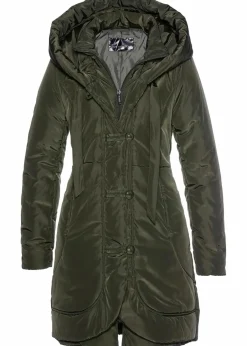 bonprix Jacken & Mäntel|Kurz-Steppmantel nachtoliv