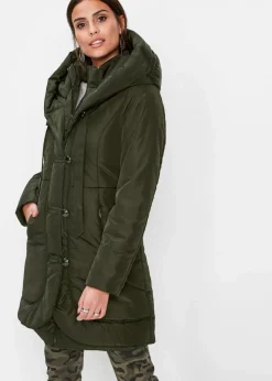 bonprix Jacken & Mäntel|Kurz-Steppmantel nachtoliv