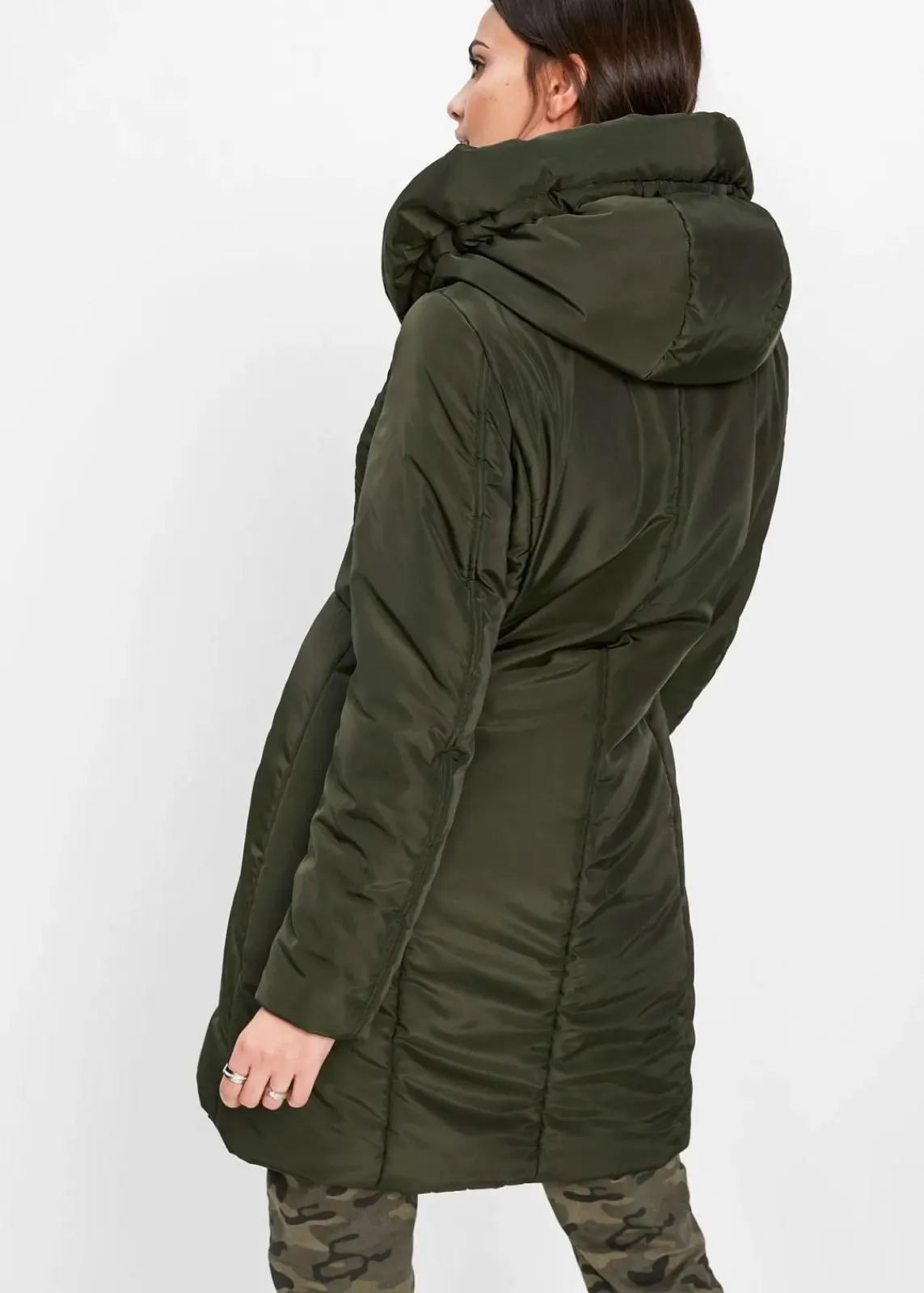 bonprix Jacken & Mäntel|Kurz-Steppmantel nachtoliv