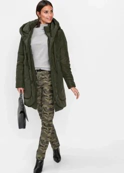 bonprix Jacken & Mäntel|Kurz-Steppmantel nachtoliv