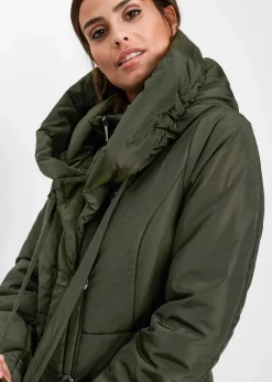 bonprix Jacken & Mäntel|Kurz-Steppmantel nachtoliv