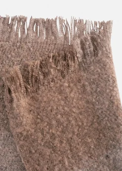 bonprix Tagesdecken & Plaids|Tagesdecken & Plaids|Kuscheldecke mit Fransen braun