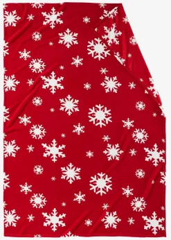 Kuscheldecke mit Schneeflocken|bonprix Hot