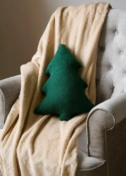 Kuscheldecke mit Tannenbäumen|bonprix Sale