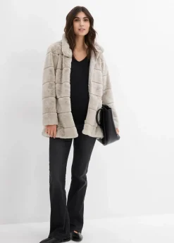 Kuschelige Felljacke für die Schwangerschaft|bonprix New