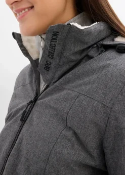 bonprix Bekleidung·Blazer|Umstandsmode|Kuschelige 3-in-1 Umstandsjacke und Tragejacke schiefergrau meliert