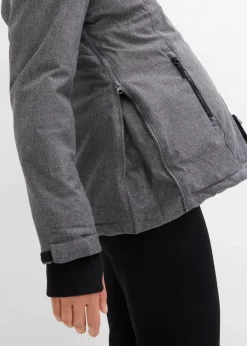 bonprix Bekleidung·Blazer|Umstandsmode|Kuschelige 3-in-1 Umstandsjacke und Tragejacke schiefergrau meliert