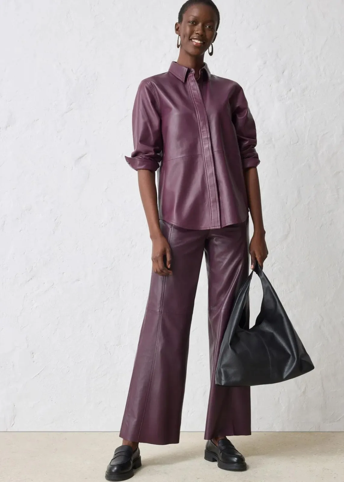 Lammnappa-Marlenehose|bonprix Discount