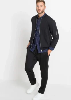 Langarmhemd aus reiner Baumwolle, Slim Fit|bonprix Hot