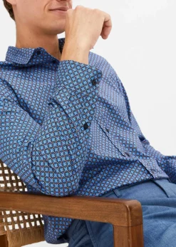 Langarmhemd aus reiner Baumwolle, Regular Fit|bonprix