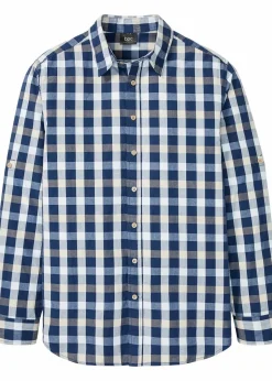 Langarmhemd aus reiner Baumwolle|bonprix Clearance