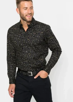 Langarmhemd aus reiner Baumwolle|bonprix Outlet