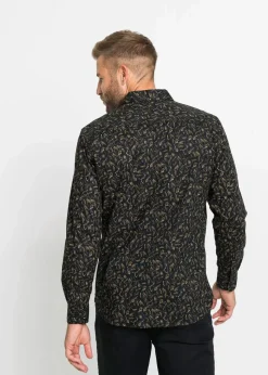 Langarmhemd aus reiner Baumwolle|bonprix Outlet