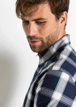 Langarmhemd aus reiner Baumwolle|bonprix