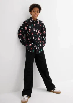 Langarmhemd mit Weihnachtsmotiv|bonprix Discount