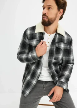 Langarm-Henleyshirt aus reiner Baumwolle|bonprix Online