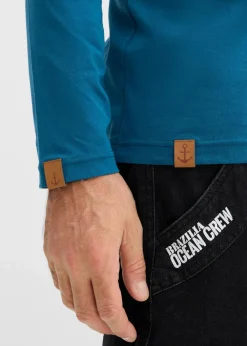 Langarm-Henleyshirt aus reiner Bio-Baumwolle (2er Pack)|bonprix Discount