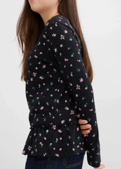 Langarmshirt aus elastischem Bio-Baumwoll-Mix|bonprix Online