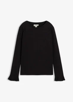 Langarmshirt aus elastischem Bio-Baumwoll-Mix|bonprix Sale