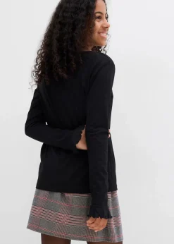 Langarmshirt aus elastischem Bio-Baumwoll-Mix|bonprix Sale