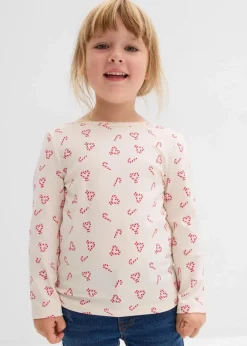 Langarmshirt aus elastischem Bio-Baumwoll-Mix|bonprix Online