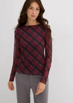 Langarmshirt aus feinem Mesh|bonprix Best