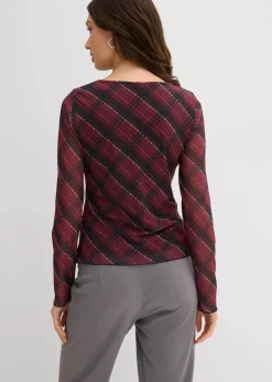 Langarmshirt aus feinem Mesh|bonprix Best